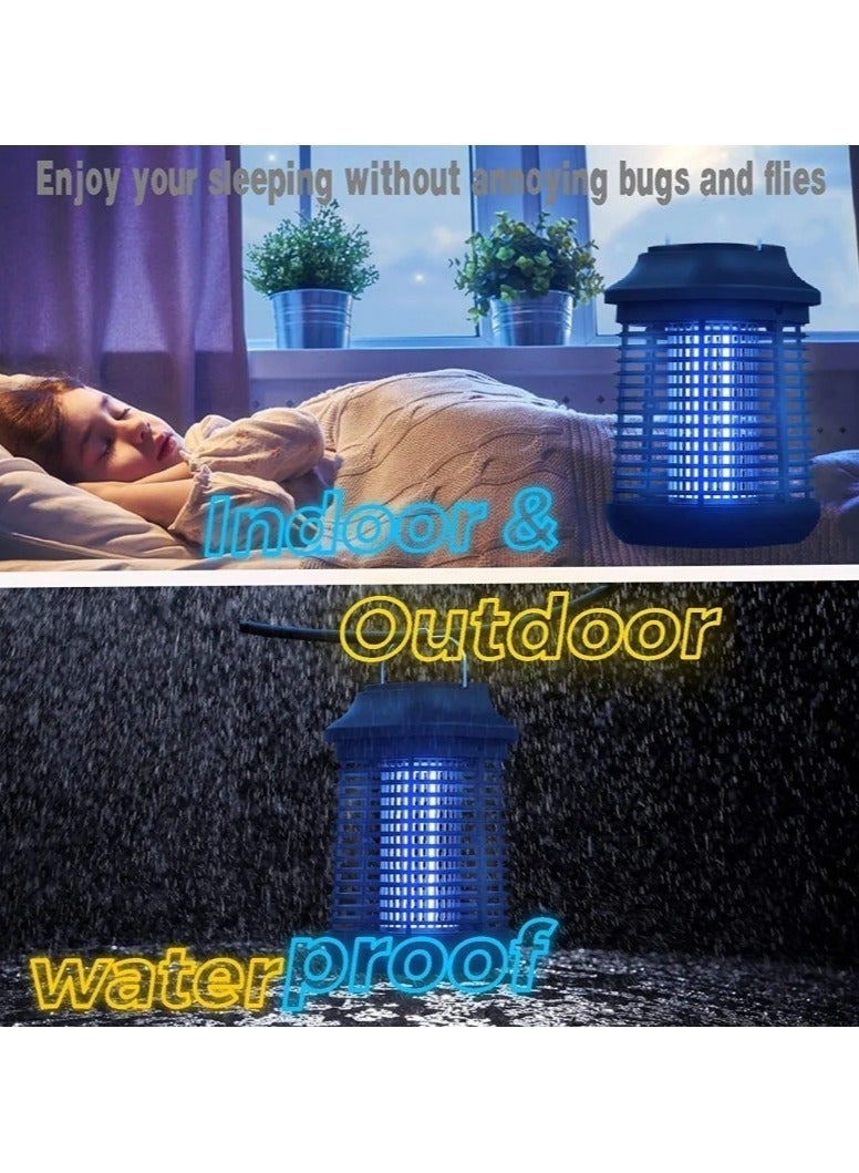 كينجمازي ترقية Bug Zapper ، 4200v قاتل الحشرات الطائرة ، قاتل البعوض مع مصباح بديل واحد ، سلك تمديد بطول 3 أمتار ومفتاح ، مصيدة البعوض الإلكترونية للمنزل ، مناسبة للحديقة في الأماكن الخارجية والداخلية - Image 5